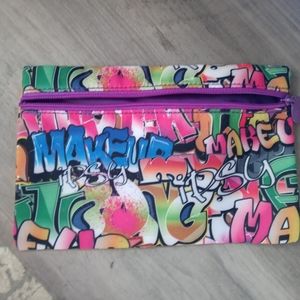 Limited Edition ipsy Small make up bag with all over graffiti